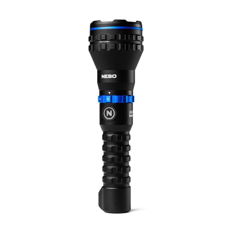 NEBO Luxtreme 1000 lm Black/Blue LED Rechargeable Flashlight