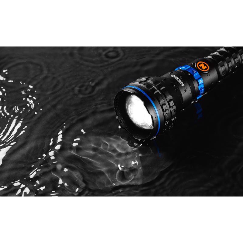 NEBO Luxtreme 1000 lm Black/Blue LED Rechargeable Flashlight