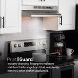 Broan 36 in. W Silver Convertible Range Hood