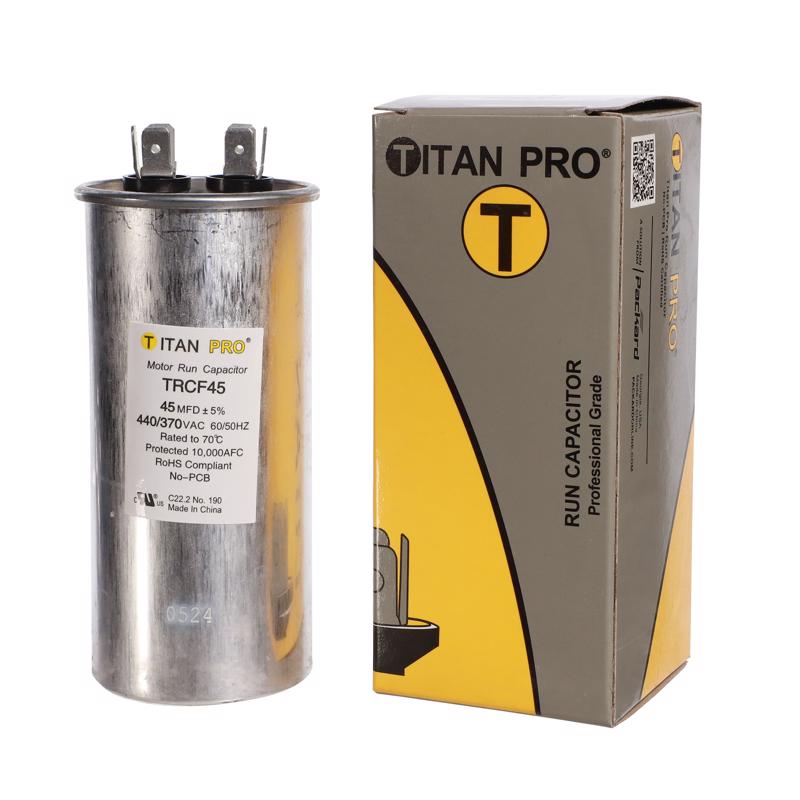 Titan Pro 45 MFD 440 V Round Run Capacitor