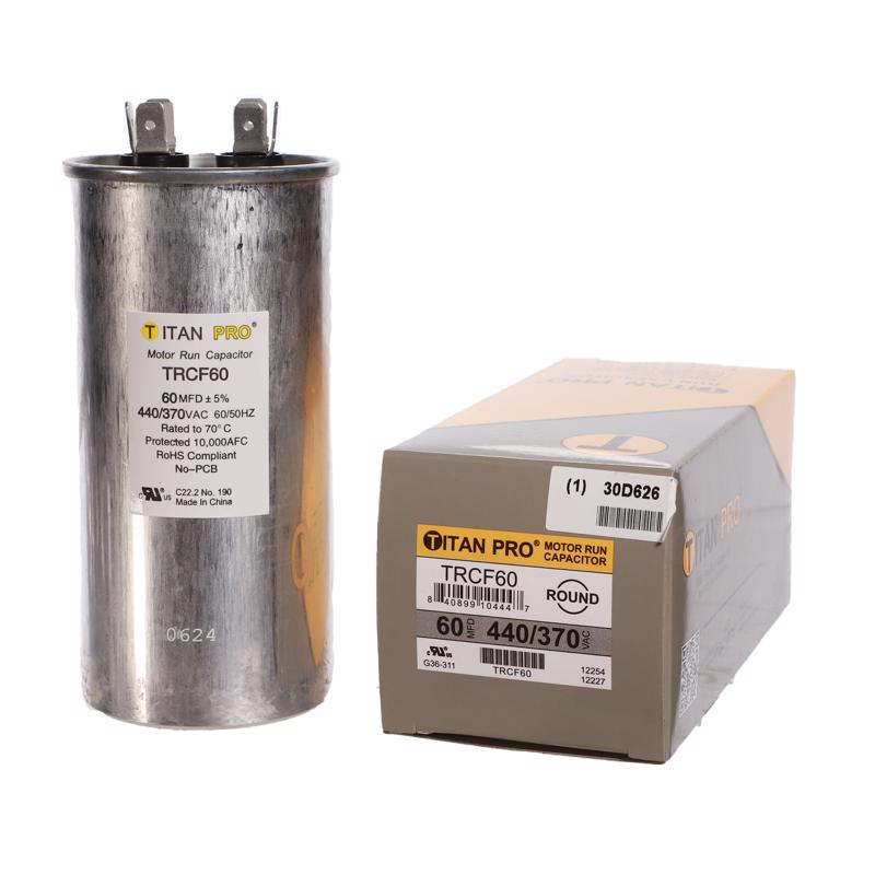Titan Pro 60 MFD 440 V Round Run Capacitor