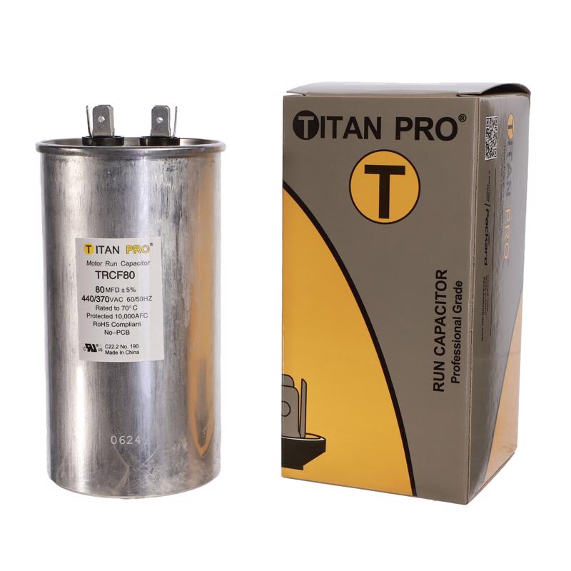 Titan Pro 80 MFD 440 V Round Run Capacitor