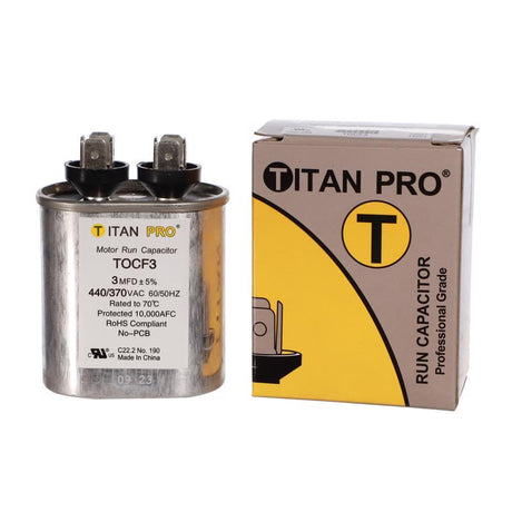 Titan Pro 3 MFD 440 V Oval Run Capacitor