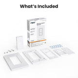 Feit White 200 W Paddle Smart-Enabled Dimmer Switch w/Remote Control 1 pk