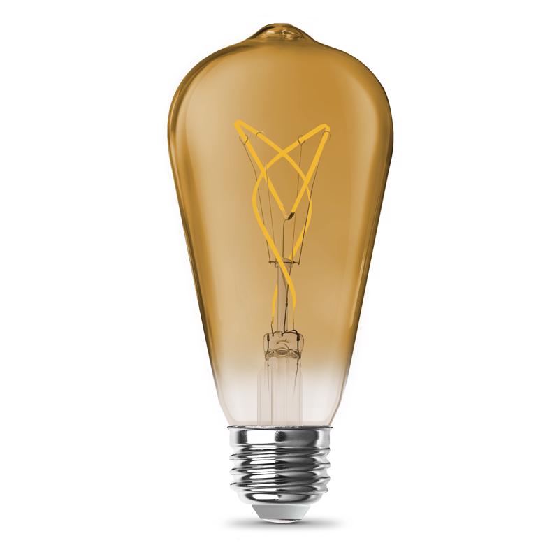 FT LED ST19 AMB 60W 2PK