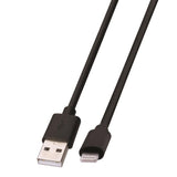 Monster Just Hook It Up Lightning to USB-A Charge and Sync Cable 6 ft. Black
