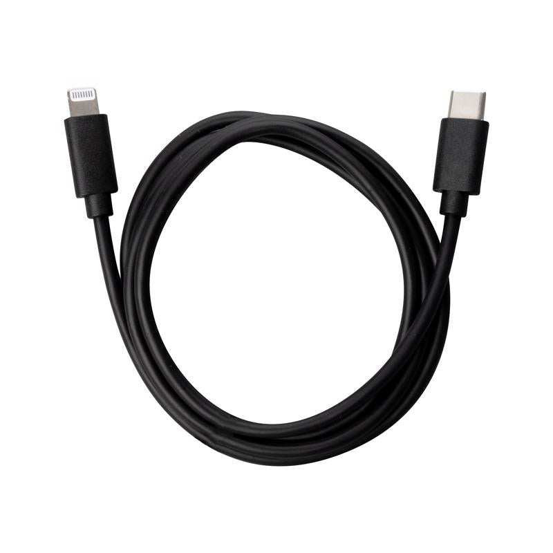 Monster Just Hook It Up Lightning to USB-C Charge and Sync Cable 3 ft. Black