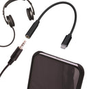 Monster Just Hook It Up Lightning to 3.5 MM Audio Jack Adapter 6 in. Black