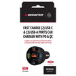 5 USB CR CHRGR PVC BLK