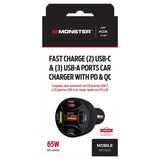 5 USB CR CHRGR PVC BLK