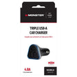 3 PRT USB CR CHRGR BLK