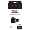 3 PRT USB CR CHRGR BLK