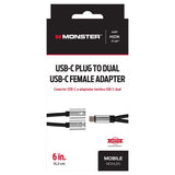 ADPTR USB C UNVRS BLK 6'