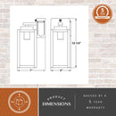 Dualux Textured Black Black Dusk to Dawn LED Porch Light