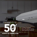 Broan GLA1 30 in. W Silver Range Hood