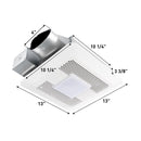 Panasonic Whisper Thin 100 CFM 1.1 Sones Bathroom Exhaust Fan