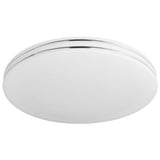 Feit 3 in. H X 14 in. W X 14 in. L Brushed Nickel White Ceiling Fixture