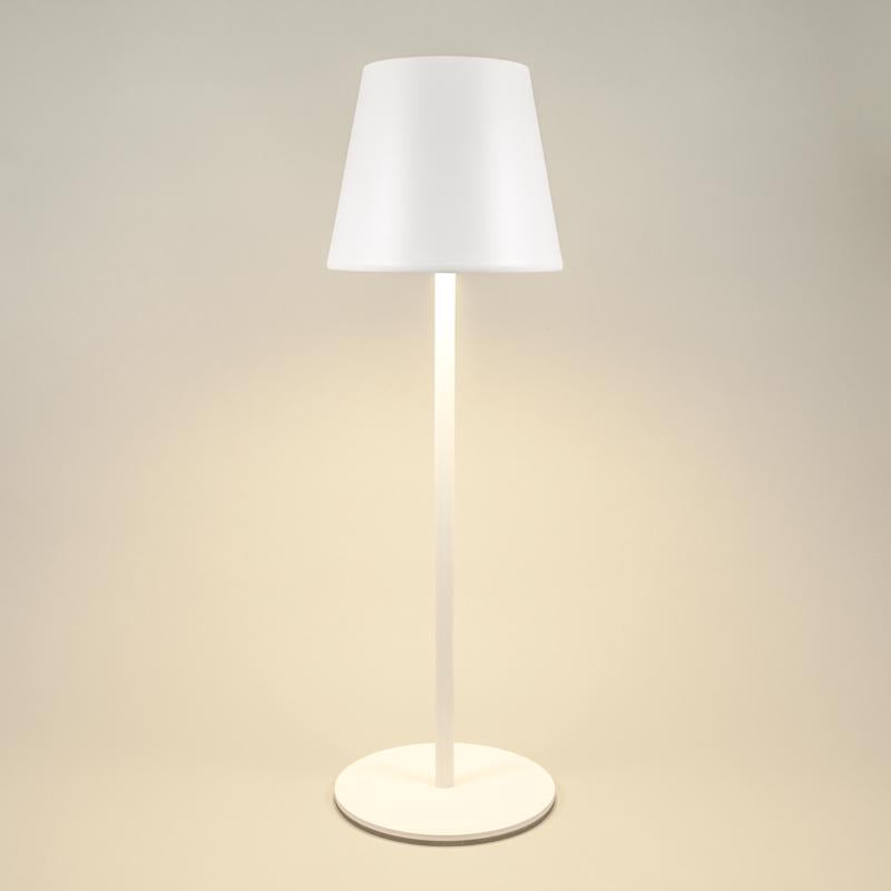 Denver 14.2 in. Matte White Table Lamp