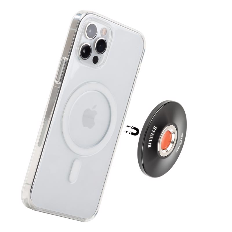Nite Ize Steelie Black/White Orbiter Magnetic Socket and Metal Ring For Universal
