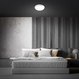 Feit 3 in. H X 9 in. W X 9 in. L Brushed Nickel White Ceiling Fixture