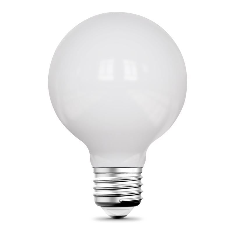Feit G25 E26 (Medium) LED Bulb Adjustable White 60 Watt Equivalence 1 pk