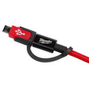 Milwaukee 3 ft. L USB Wall Charger 1 pk