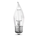 Feit BA10 E26 (Medium) LED Bulb Adjustable White 40 Watt Equivalence 2 pk