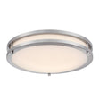 Westinghouse Lauderdale 3.5 in. H X 15.75 in. W X 15.75 in. L Brushed Nickel Silver Ceiling Fixture