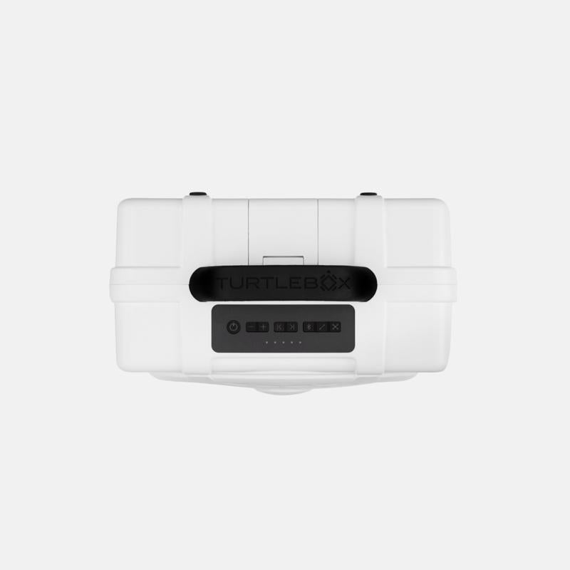 Turtlebox Original Gen 3: Portable Outdoor Bluetooth Speaker – Ultra-Loud (120dB), Waterproof (IP67), Rugged, Impact-Resistant, 3-Day Battery | Party Mode: Unlimited Pairing for Stereo Sound, White