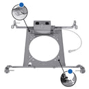 Halo Gray 4 in. W Galvanized Steel Mounting Frame