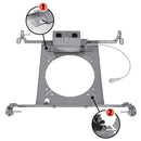 Halo Gray 6 in. W Galvanized Steel Mounting Frame