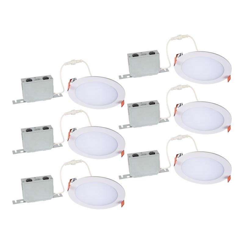 Halo Warm White 6 in. W LED Canless Recessed Downlight 75 W