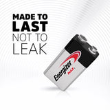 Energizer Max Premium 9-Volt Alkaline Batteries 2 pk Carded