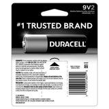 Duracell Coppertop 9-Volt Alkaline Batteries 2 pk Carded