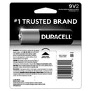 Duracell Coppertop 9-Volt Alkaline Batteries 2 pk Carded