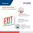 Lithonia Lighting LQM Switch Hardwired LED White Exit Sign
