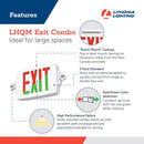 Lithonia Lighting LHQM Switch Hardwired LED White Exit Sign and Emergency Light