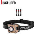 Coast FLX7 700 lm Coyote LED Head Lamp AAA Battery