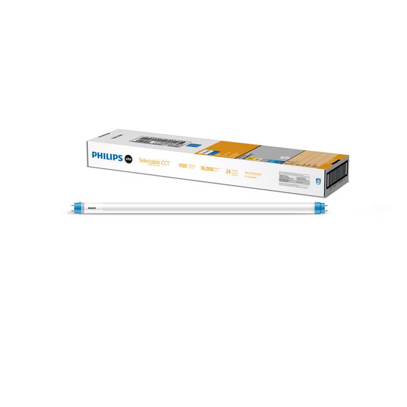 Philips LED Multi-CCT 24 in. G13 T8 Linear 17 Watt Equivalence 1 pk
