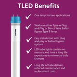 Philips LED Multi-CCT 24 in. G13 T8 Linear 17 Watt Equivalence 1 pk