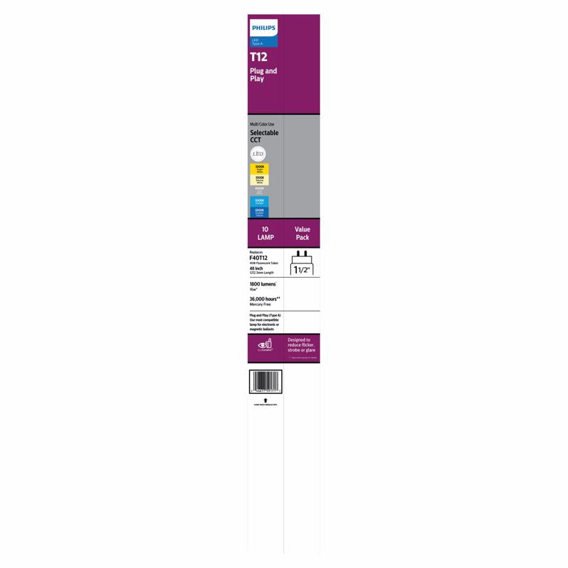 LNR LED T8 CC 40W 10PK