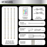 Feit 12 in. L Color Changing Plug-In LED Tape Light 1 pk