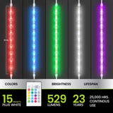 Feit 12 in. L Color Changing Plug-In LED Tape Light 1 pk