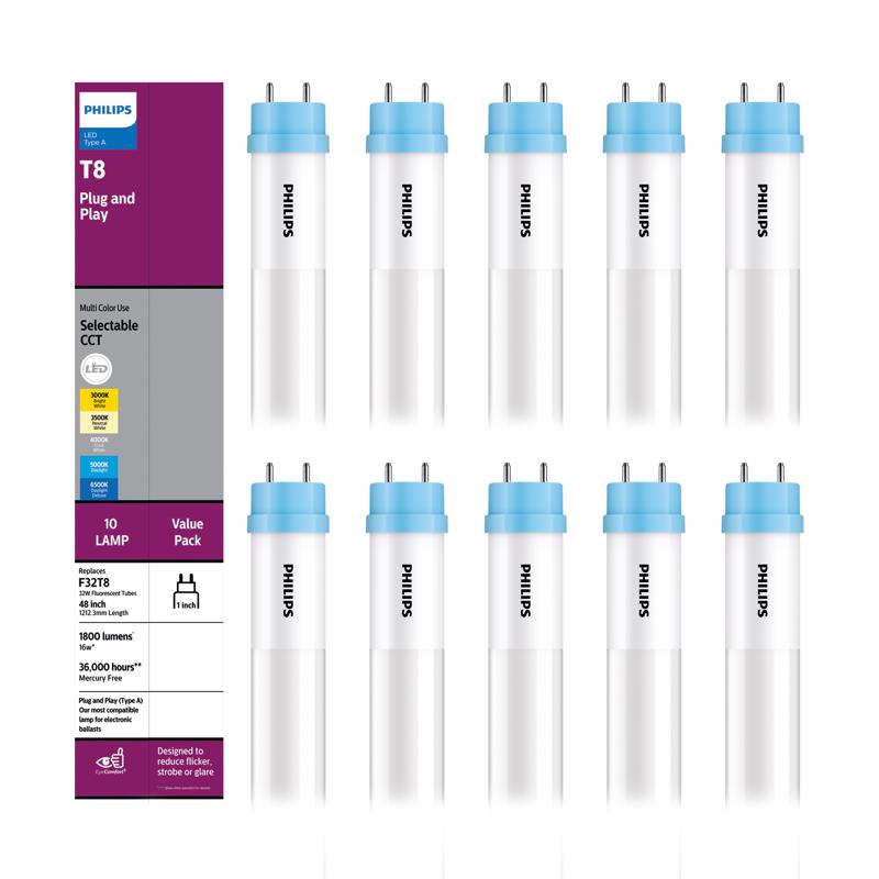LED LNR T8 WHT 32W 10PK