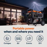 Generac 9500 W 120 V Gas/NG/LP Portable Portable Generator 9500 W