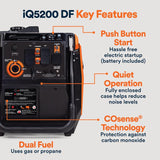 Generac 3900 W 120 V Gas/NG/LP Inverter Inverter Generator 3900 W