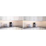 Sleek Socket 3 ft. L 3 outlets Combo Extension Cord White