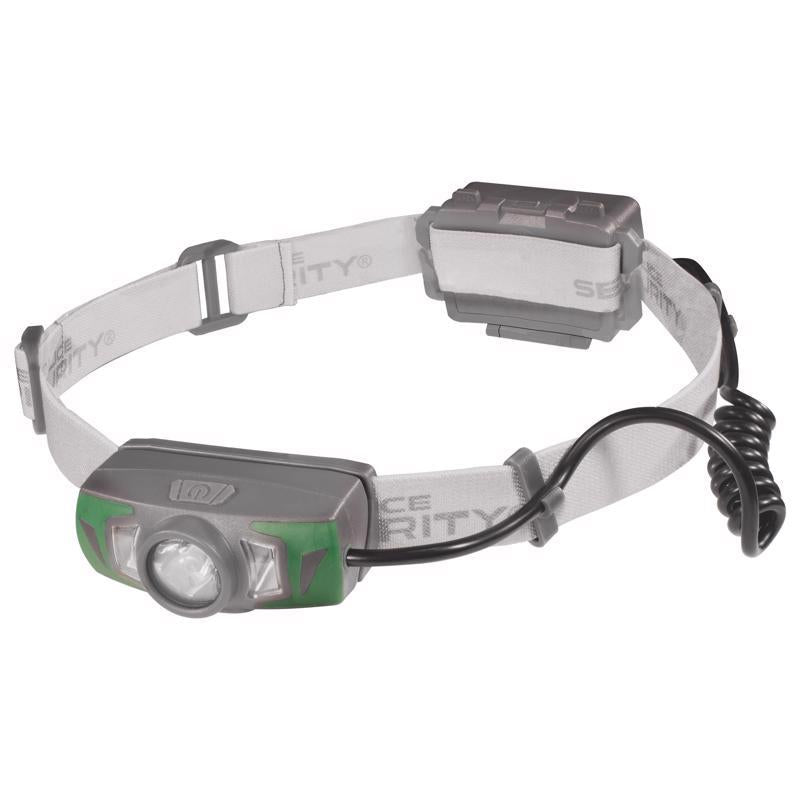 Police Security 550 lm Gray/Green LED Head Lamp AAA Battery