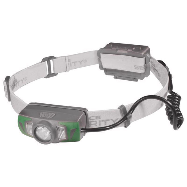Police Security 550 lm Gray/Green LED Head Lamp AAA Battery