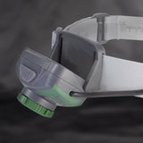 Police Security 550 lm Gray/Green LED Head Lamp AAA Battery